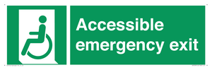 Accessible emergency exit (left)